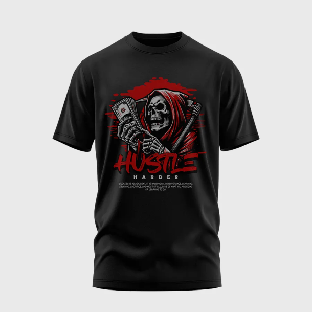 Hustle Harder Graphic T-shirt